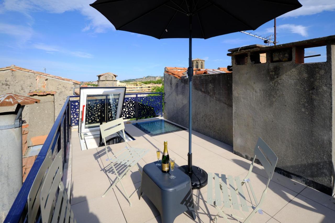 Mon Toit Carcassonnais •Hypercentre •Terrasse •Vue Apartment Carcassonne Exterior photo